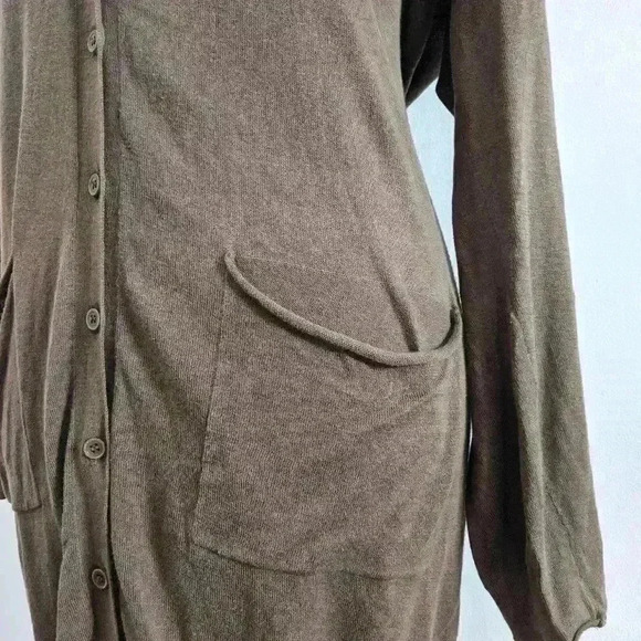 BY MALENE BIRGER Silk-Blend Button-Up Cardigan M - Picture 5 of 8